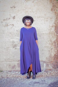 maxi dress with boots - back to school outfits